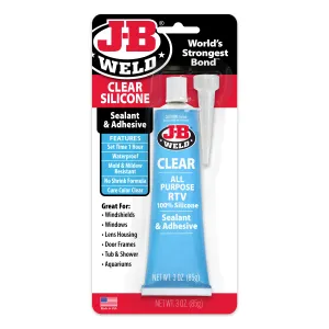 All-Glass Clear Silicone Aquarium Sealant, 3 oz.