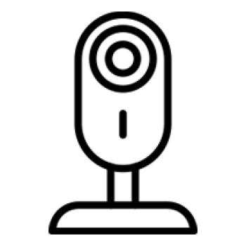 Simple black and white icon depicting a coffee cup with steam rising above it.