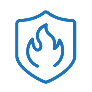 fire and burglar protection icon