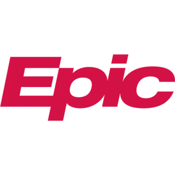 Red Epic logo text on a transparent background representing the Epic brand.