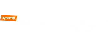 Dynamix Performance Upgrade logo with white text and orange accent on black transparent background