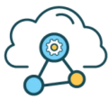 cloud and gear icon