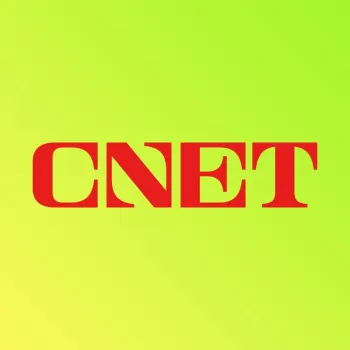 Red CNET logo on a gradient yellow to green background, representing the tech news brand.