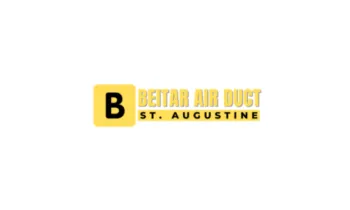 Beitar Air Duct logo with bold B icon and St. Augustine text in yellow and black color scheme.