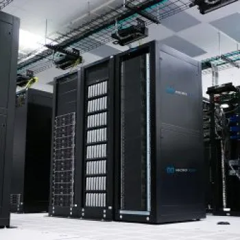 a large black computer tower
