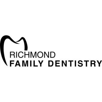 Black and white logo of Richmond Family Dentistry with a stylized tooth outline.