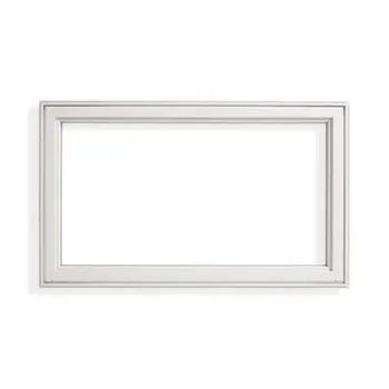 a white frame with a white background