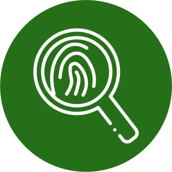 an icon of a magnifying glass