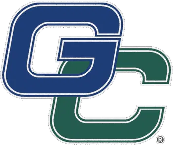 Interlocking GC letters logo with blue G and green C outlined in white and gray on transparent background.