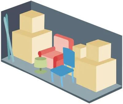 UNIT SIZE: 5' x 15' (75 SQ. FT.)