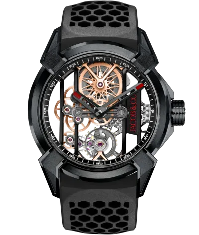 a black watch with a silver band