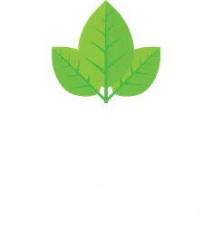 Greenwood Dental Care logo with green leaves and slogan a great reason to smile on black background