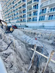 Cantsink Helical Pile Foundation Support