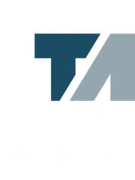 Logo with stylized blue and gray letters TM above white text reading Custom Tile of Atlanta on black background
