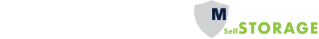 Logo of Reliant Real Estate Management, LLC and Midgard Self Storage with shield icon and text.