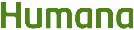 Humana logo with green text on a transparent background representing the health insurance company.