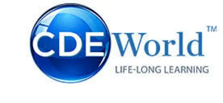 CDE World logo with blue globe and text Life-Long Learning representing continuing education.