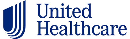 United Healthcare logo with blue stylized shield icon and text on white background