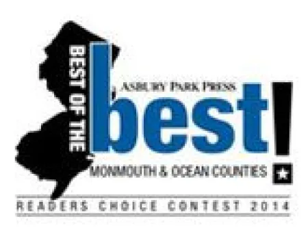 Award logo for Best of the Best Readers Choice Contest 2014 for Monmouth and Ocean Counties