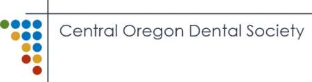 Central Oregon Dental Society logo with colorful circular dots forming a 'T' shape