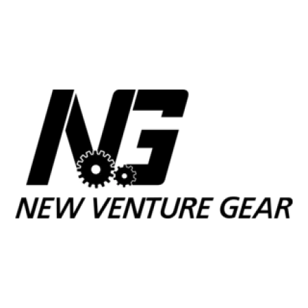 Two interlocking white gears on a black background symbolizing machinery or technology.