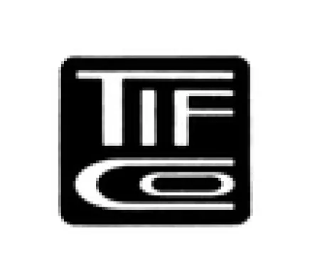 Black square logo with white stylized letters T, I, F above a curved C and O inside the square.