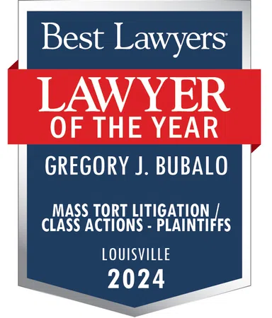 Best Lawyers Lawyer of the Year 2024 award for Gregory J. Bubalo in Mass Tort Litigation, Louisville.