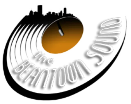 The Beantown Sound logo featuring a vinyl record with Boston skyline and stylized text.