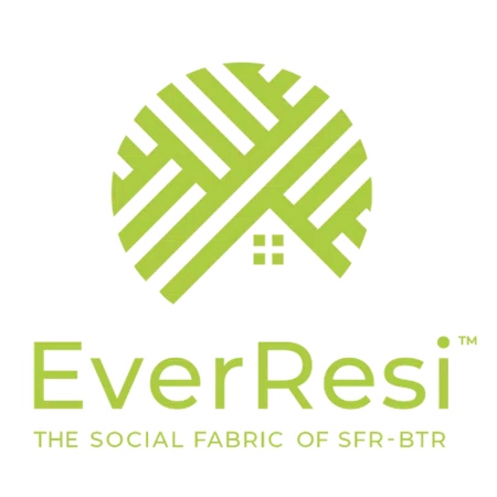 EverResi logo with green circular design and tagline The social fabric of SFR-BTR
