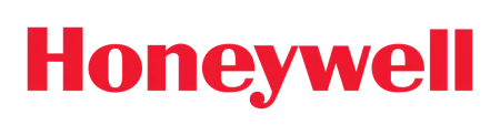 Honeywell logo in bold red letters on a transparent background.