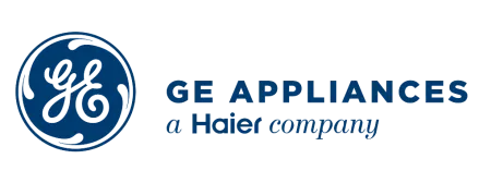 GE Appliances logo featuring a circular design and modern typography for branding.