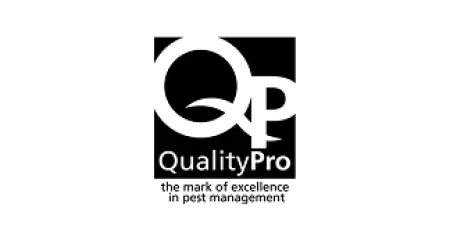 QualityPro logo representing excellence in pest management with bold QP letters and tagline.