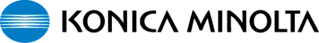 Blue circular logo with five horizontal white lines crossing the upper half, resembling a stylized globe or sunset.