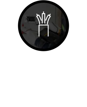 Icon of electrical wires over a blurred image of an electrician working, with text about residential and commercial electrical work.