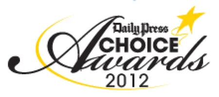 Daily Press Choice Awards 2012 logo with black text and a yellow star graphic.