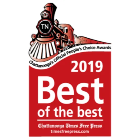 2019 Best of the Best award logo from Chattanooga Times Free Press with a train illustration
