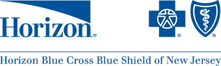 Horizon Blue Cross Blue Shield of New Jersey logo with blue text and medical cross symbols