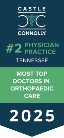 Castle Connolly #2 Physician Practice Tennessee 2025 recognized for top orthopedic care doctors