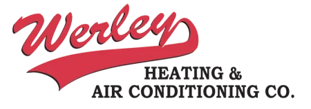 Red Werley logo with a swoosh above black text reading Heating & Air Conditioning Co.