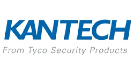 Kantech logo in blue with tagline From Tyco Security Products below in gray text.