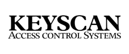 Keyscan Access Control Systems logo in bold black text on transparent background