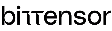 Bittensor logo in simple black lowercase letters on a transparent background.