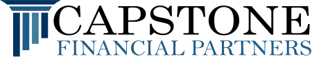 Logo of Financial Partners featuring stylized blue columns and company name in uppercase letters.