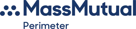 MassMutual Perimeter logo in dark blue with distinctive dot symbol and text.
