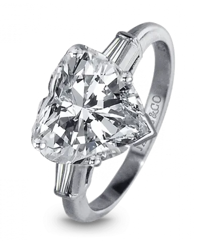 Heart-Shape Diamond Engagement Ring