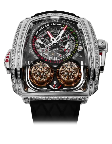 Twin Turbo Furious Baguette White Gold