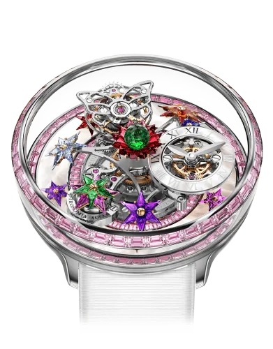 Fleurs De Jardin Pink Sapphires White Gold