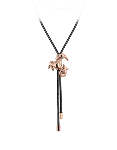 Zodiac Capricorn String Necklace Rose Gold