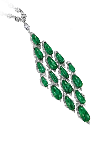 Colombian Emerald Briolette Necklace