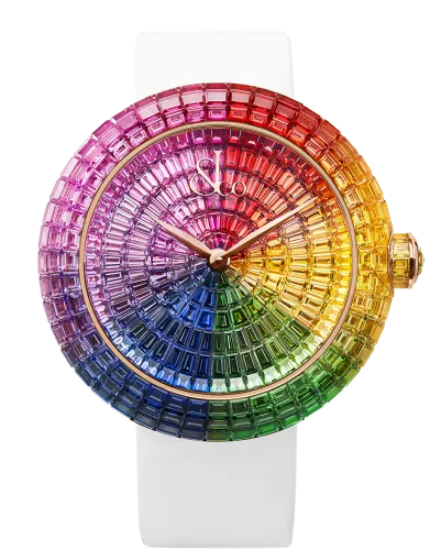 Brilliant Full Baguette Rainbow Rose Gold